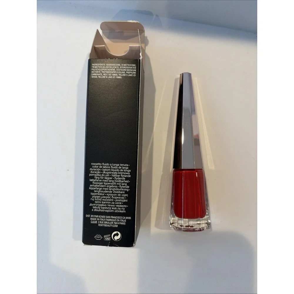 NEW FENTY BEAUTY Stunna Lip Paint Longwear Fluid Lip Color UNCENSORED Red 0.13oz